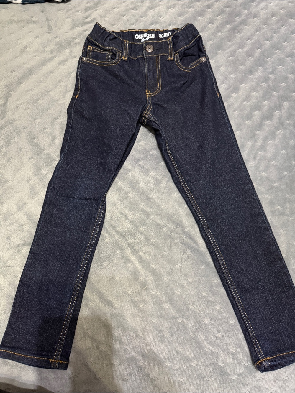 OshKosh B'gosh Dark Blue Skinny Jeans with Contrast Stitching